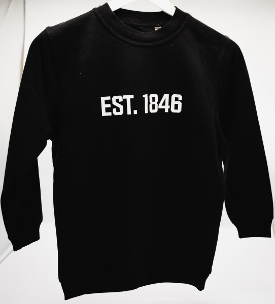 Sweatshirt "EST. 1846", schwarz, Kinder